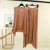 Plus size M to 6XL Modal Pajamas sets Summer Layering Vest Cardigan Top with strawstring Long Skirt Fashion Versatile 2 Piece Outfit