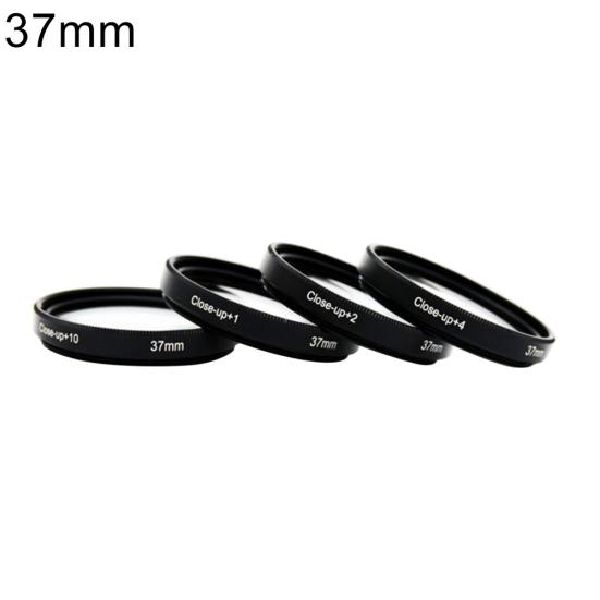4Pcs 37-82mm +1 +2 +4 +10 Optical Glass SLR Camera Macro Lens Close-up Filters