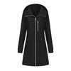 BRIGHT DEER Women’s Waterproof Trench Coat Hooded Windcheater Long Sleeves Zip Up Casual Wear for Autumn Winter Outdoor Sports