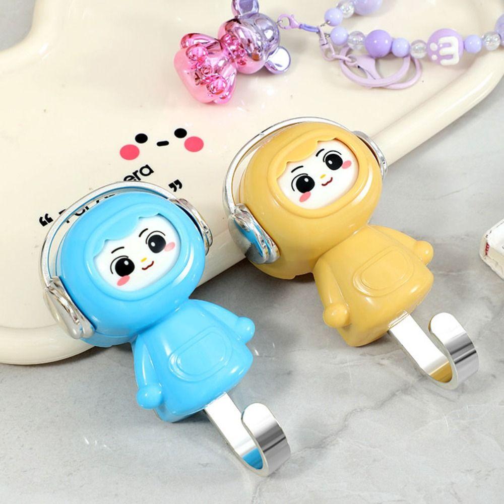 Cartoon Design Decorative Hooks Cute Style Organization Hooks Face Changing Hook Wall Organization