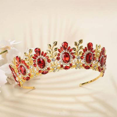 Baroková svadobná korunka lesná retro krištáľová korunka korunka šperky doplnky do vlasov