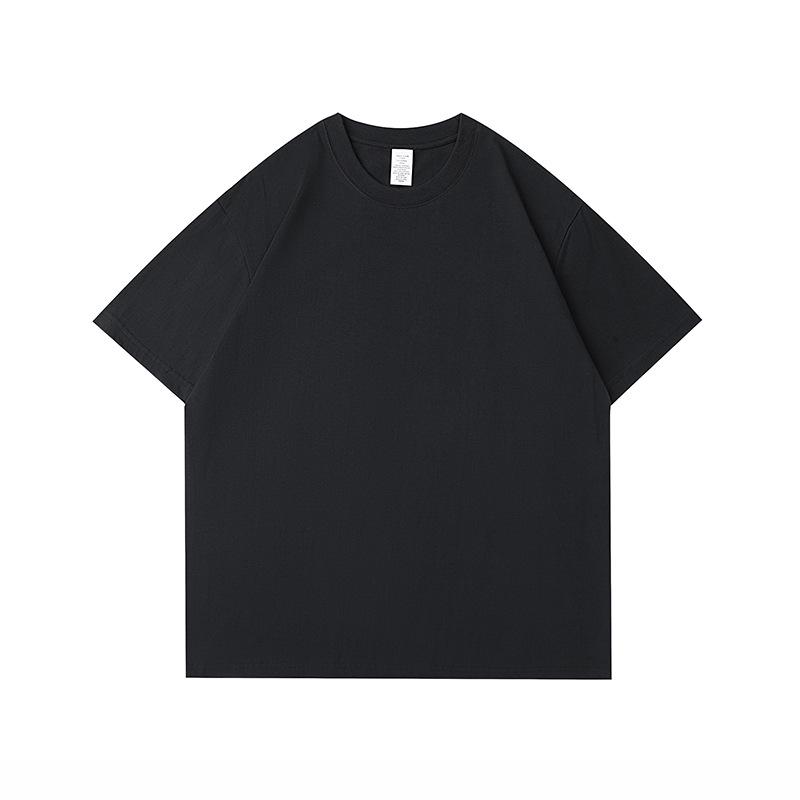 230g Pure Cotton White Short-Sleeve Crew Neck T-Shirt