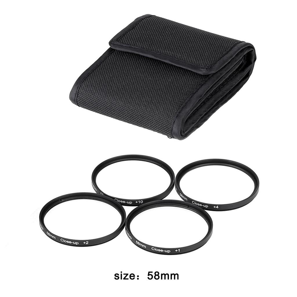 Makro-Nahfilter-Set +1 +2 +4 +10 Für Canon Nikon Sony Kameraobjektiv 37mm-77mm Fotografie