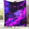 Anime JoJo Bizarre Adventure Cartoon Flannel Blanket,Ultra Soft Warm Plush Throw for Home Bedroom Bed Sofa Cover Office Picnic