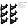 6Pcs Storage Shed Hooks for Suncast/for Craftsman Shed Black J-shape Tool Hangers Plastic Shed Garden Organization Accessories for Garage Wall Shed