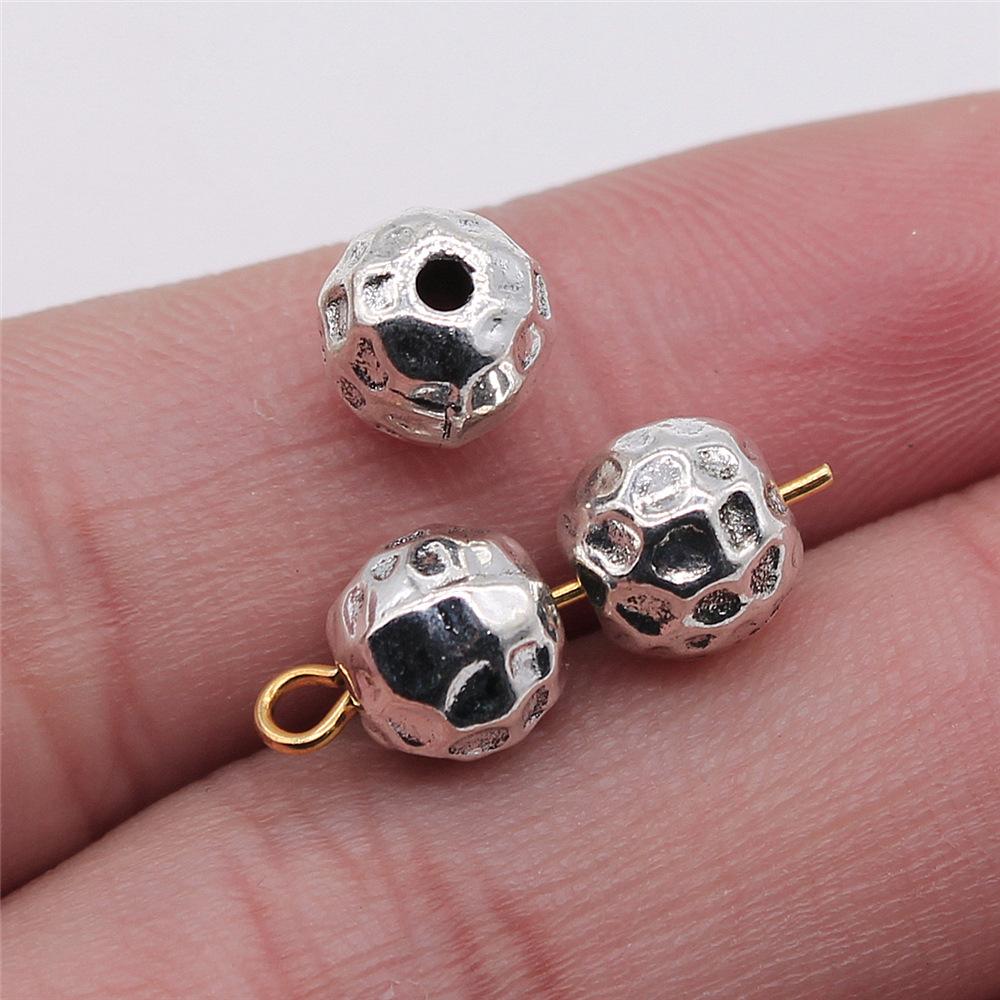 10pcs Spacers Beads Small Hole Beads For Jewelry Making Antique Silver Color DIY Crafts Making Findings Handmade Jewelry