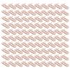 100Pcs Paper Clips Rose Gold Unique Shape Electroplating Process Lightweight Portable Metal Paperclip with Storage Box