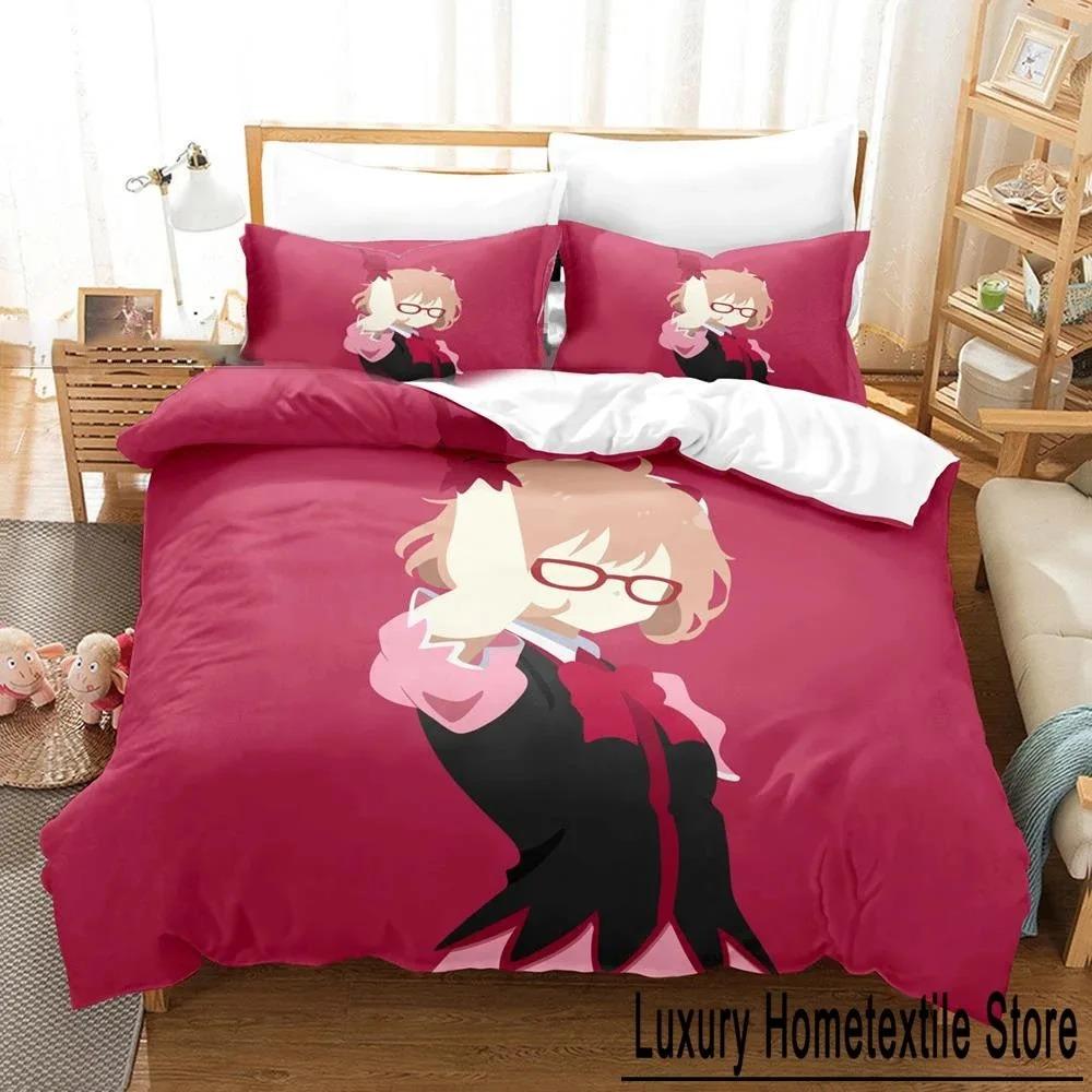 Anime Beyond The Boundary Mirai Kuriyama Bettwäsche Kollektion Jungen Mädchen Twin Queen Size Bettbezug Bett Kinder Erwachsener Heimtextilien