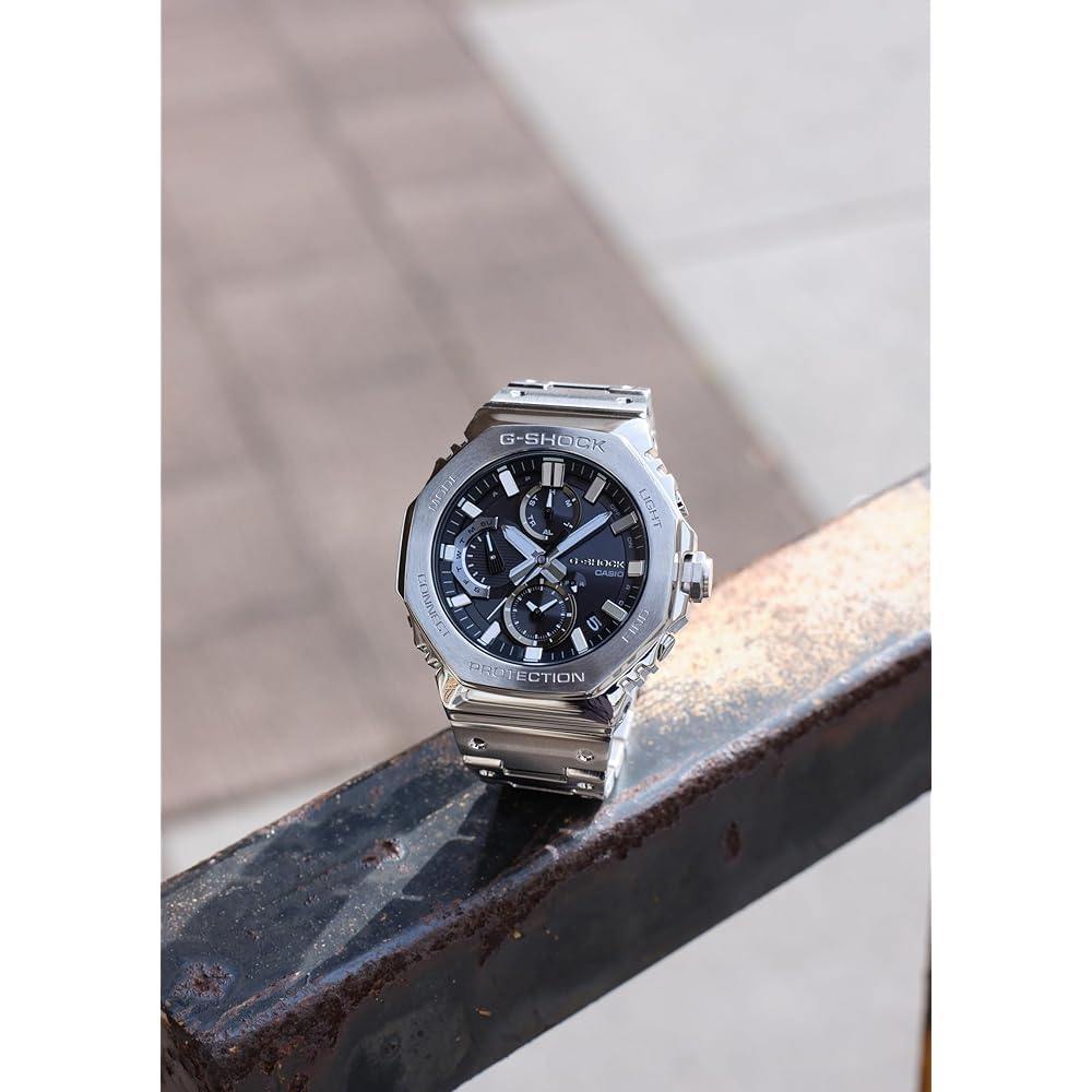 Casio G-Shock Full Metal Chronograph Bluetooth Tough Solar Men's Watch GMC-B2100D-1AJF Silver