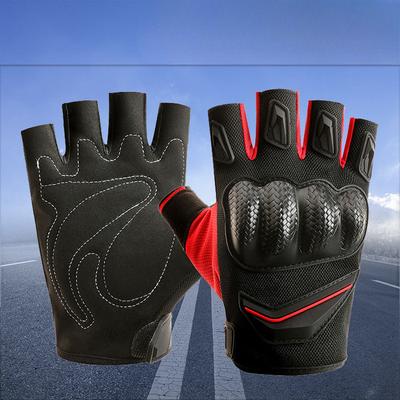 Breathable Tactical Half Finger Gloves Men's Motorcycle Riding Off Road Motorcycle Field Fighting Anti Slip Fitness Wear Resistant Hard Shell