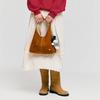 benny keyring in cable knit - ivory