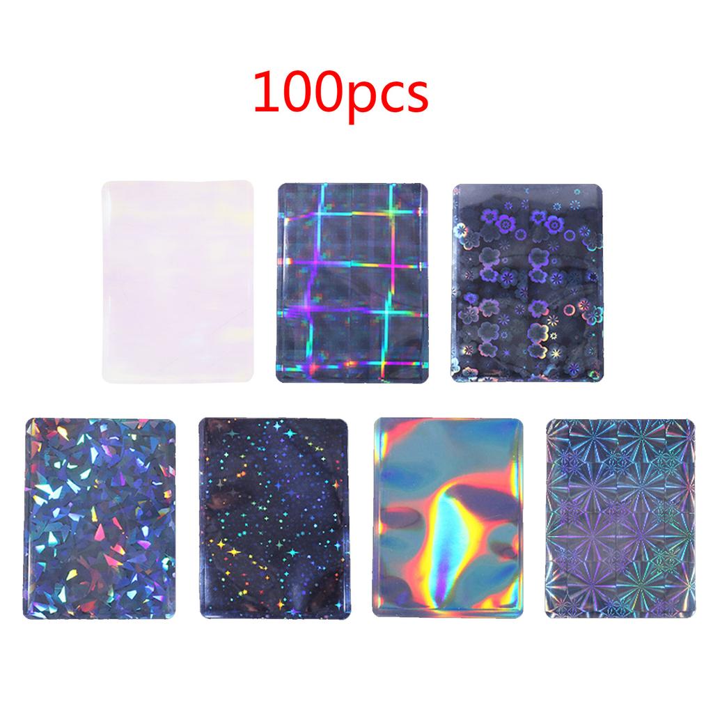 100Pcs Tarot Card Sleeve Cover Trading Card Holders Clear Protective Sleeves Holder Baseball Card Sport Cards Game Card
