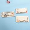 1Pcs Wooden Money Clip Pocket Money Birthday Gift Celebration Cash Envelope Clip Birthday Gift Decoration Outdoor Gadgets