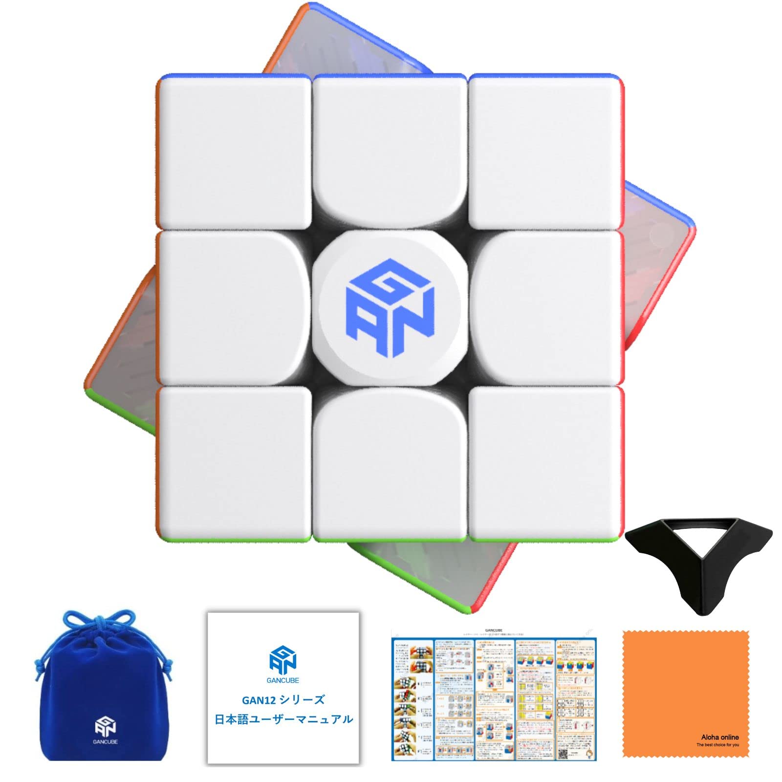 

GAN12 Maglev Frosted Cube Руководство по эксплуатации Японская версия Решение Процедура Руководство Салфетка для ухода за подставкой GANCUBE Maglev gan 12 Магнит Соревнование