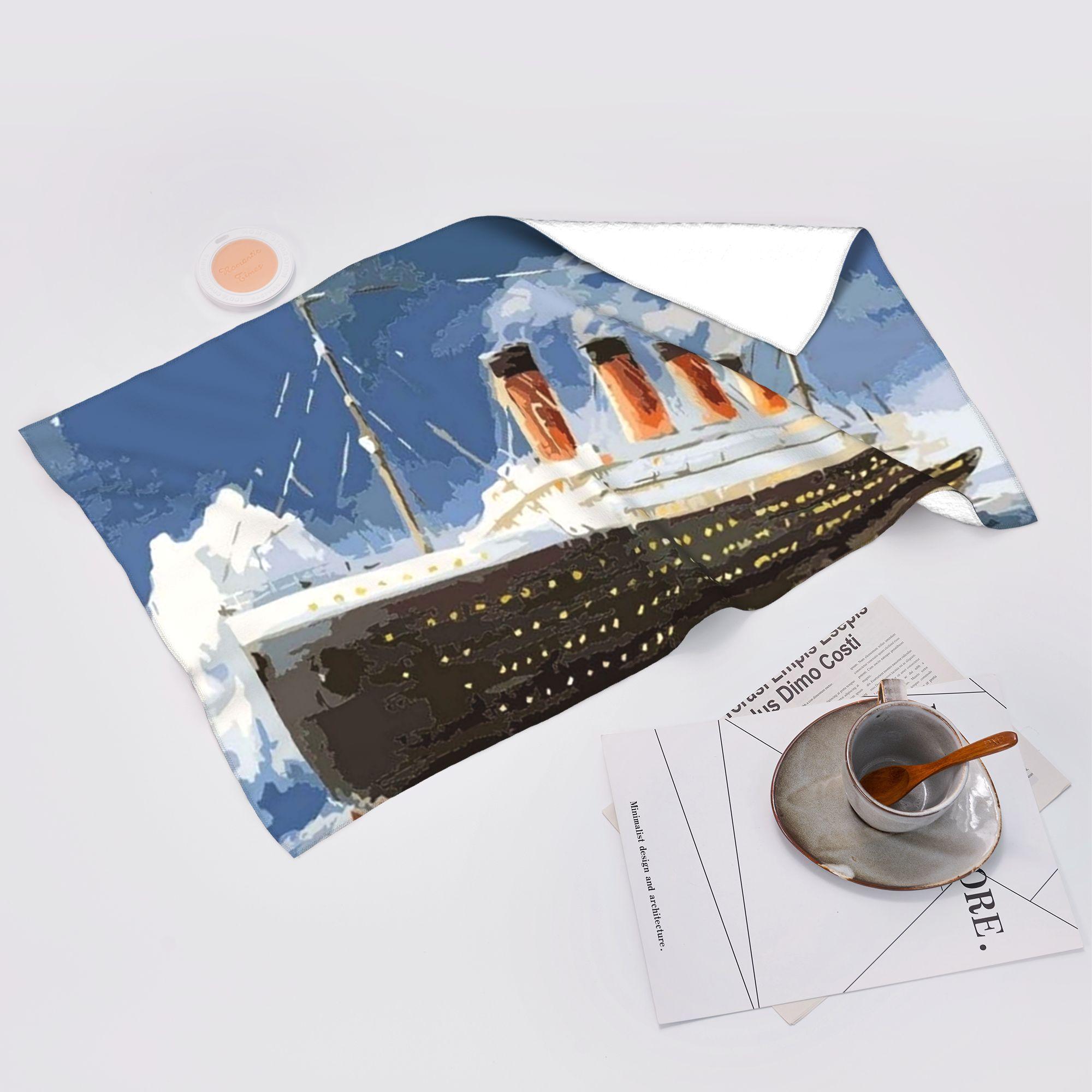 Lang Pattong White The Most Popular Ship Of All Times, Titanic. Soft Face Towel Quick Dry Pool Bath Cotton Towels Breathable