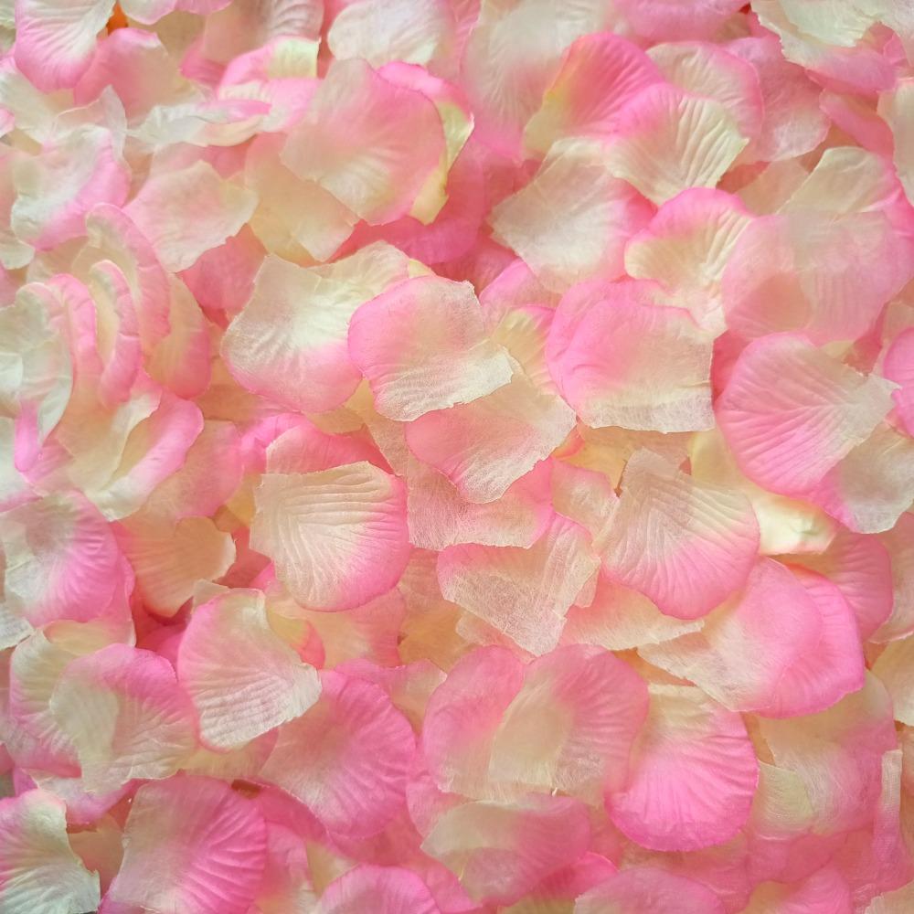 100/500/1000pcs Artificial Rose Petals Romantic Artificial Flower Silk Petals Valentine Day Wedding Flower Petal Decoration