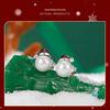 Everlove Perlen Schneemann Ohrstecker: S925 Sterlingsilber, rhodiniert Weihnachtsschmuck für Damen