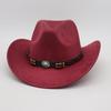 Cappello Western da Cowboy Transfrontaliero Vendita all'Ingrosso Calda Stile Etnico Cappello a Cilindro Tibetano Prateria Ciclismo Vacanza Parasole Cappello Protezione Solare