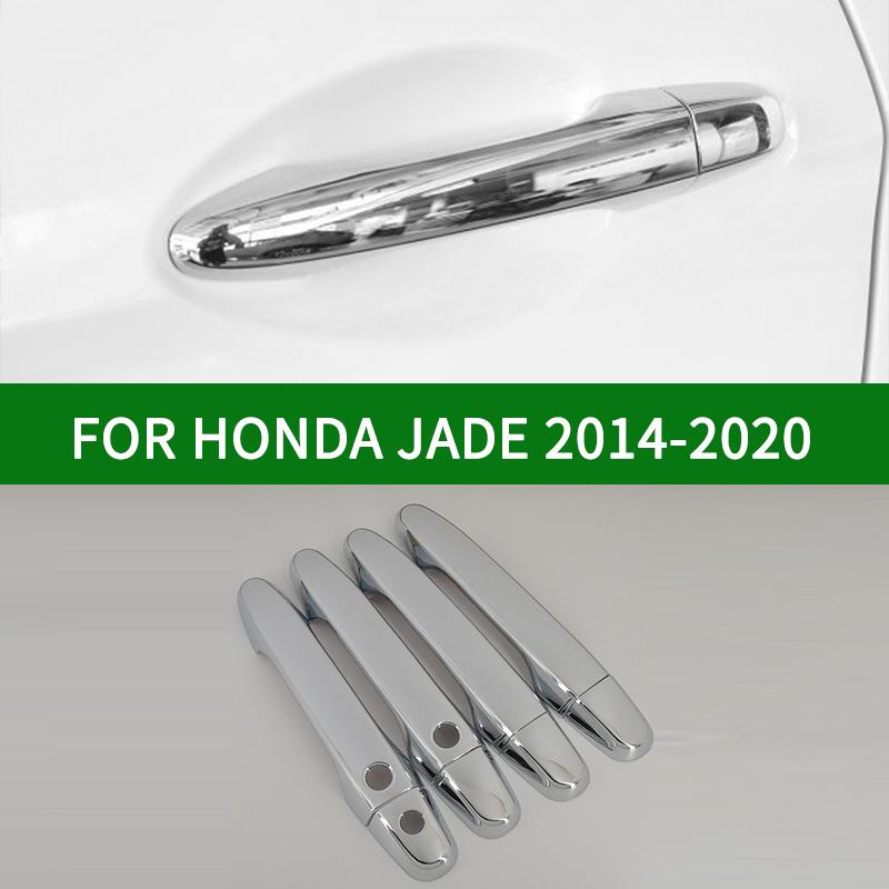 For Honda JADE 2014- chrome silver Door Handle Cover Bezel Trim 2015 2016 2017 2018