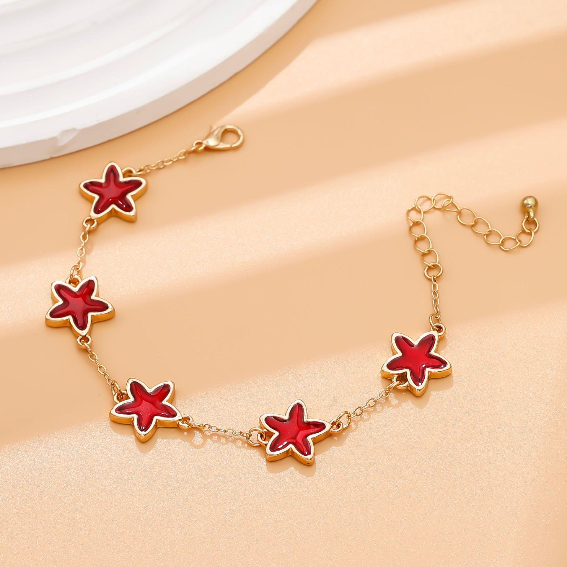 Горячие продажи темпераментный универсальный пятиконечная звезда ювелирные изделия высококачественный браслет ювелирные изделия