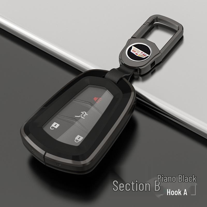 Cadillac Premium Key Case for XT5, CT5, XT4, XTS, ATSL, CT6, XT6, CT4 - Suitable for Men & Women