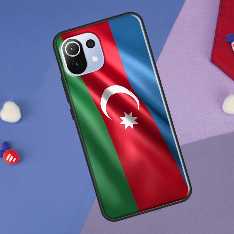 Azerbaijan Flag Cover For Xiaomi 14 13 Ultra 11T 12T 13T 14T Pro POCO X7 Pro X3 X5 F3 F5 F6 M6 X6 Pro Case