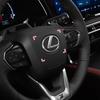 ABS Auto Lenkrad Mittel Emblem Aufkleber Zubehör Für Lexus NX IS 250 RX GS UX RX300 RX350 CT200H GX460 ES LX Fsport GX
