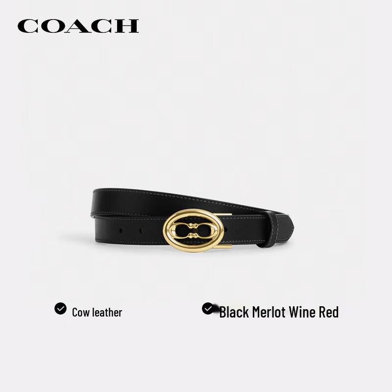 

Жіночий двосторонній ремінь COACH з пряжкою-шпилькою