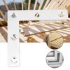 50pcs Stainless Steel L Shaped Corner Plate Connector Furniture Fittings Connectors (80mm)