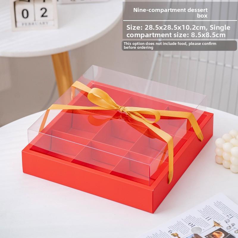 Transparent Handheld Dessert Packaging Box 2-Inch Mousse Cake Small Western Pastry Packaging Box Wood Shavings Cup Pudding Co...