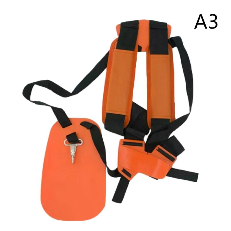 Brush Cutter Strap Trimmer Shoulder Strap Lawn Mower Harness Strap Labor Saving W Shape Double Shoulder Nylon Harness Strap