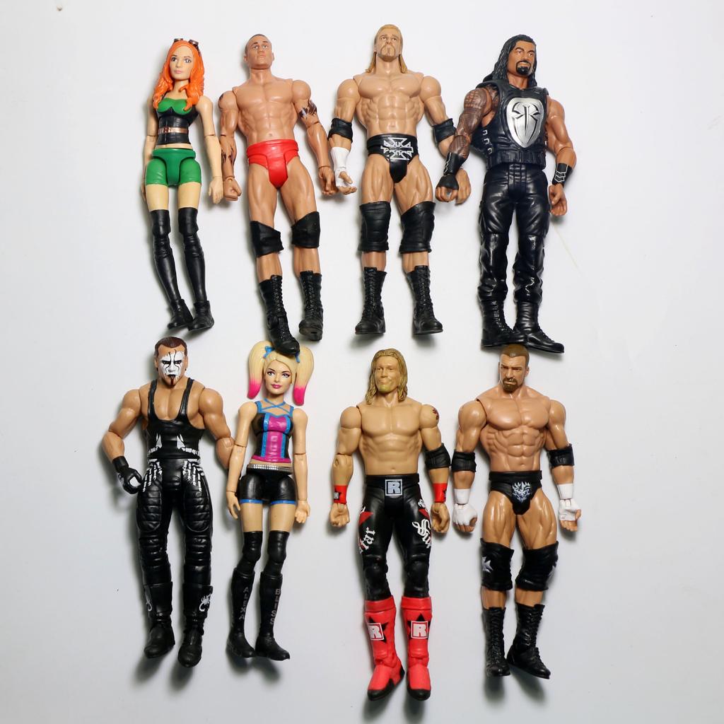 Non-Toxic New Arrival 16-18Cm High Classic Toy Occupation Wrestling Gladiators Wrestler Man Woman Action Figure Toys Multiple Styles 5.0