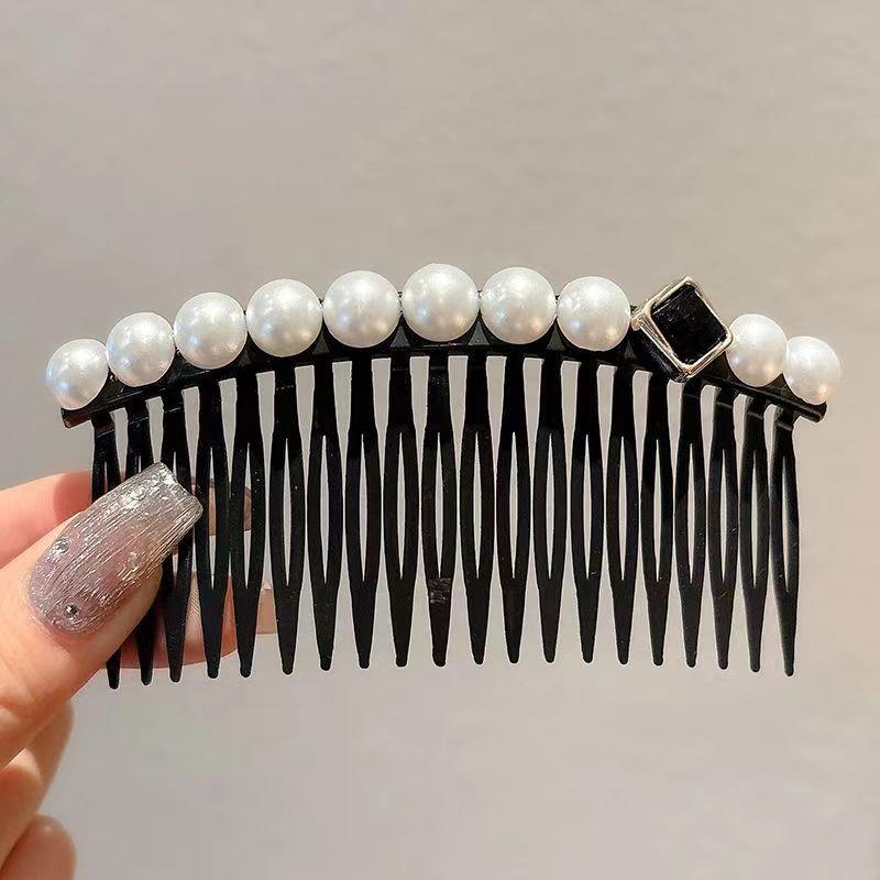 Hairpins for Women with Broken Hair In Summer, Pearl Teeth Comb At The Back of The Head, Bangs, Hairpins and Headwear