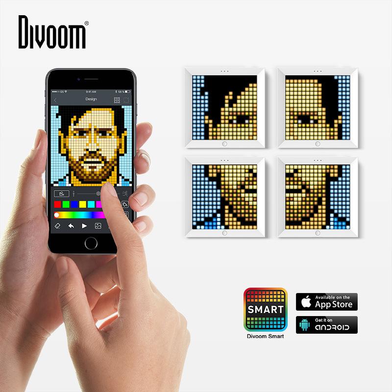 Divoom PIXOO Bluetooth Pixel Light: Game, Sound, and Clock in One - Perfect Birthday Gift!