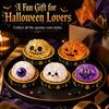 Glitter Spooky Halloween Dumpling  Squeezable Fidget Toy with Steamer for Adults Work Break Relax