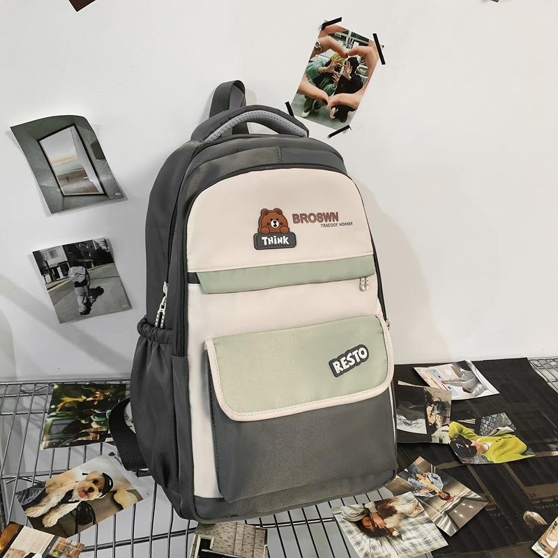 Schoolbag female college student class bag Japanese ins cute backpack large capacity versatile junior high school high school bag