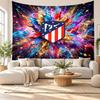 Atletico Madrid Wall Tapestry, Soft Fabric Wall Hanging, Decorative Backdrop For Bedroom Home Wall Art