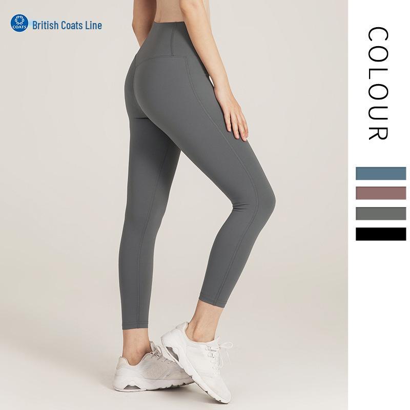 High Waist Nude Feel Seamless Yoga Pants for Women - Quick-Dry, Butt-Lifting, Tight Running Fitness Wear