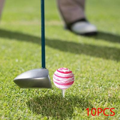 10 Pieces Golf Training Balls High Performance Soft Golfing Accessories Practice