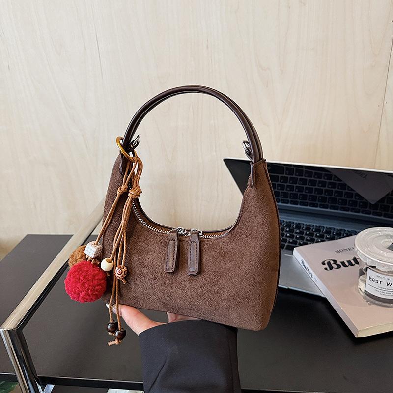 High-end niche bag women's autumn and winter new retro messenger bag casual portable dumpling bag