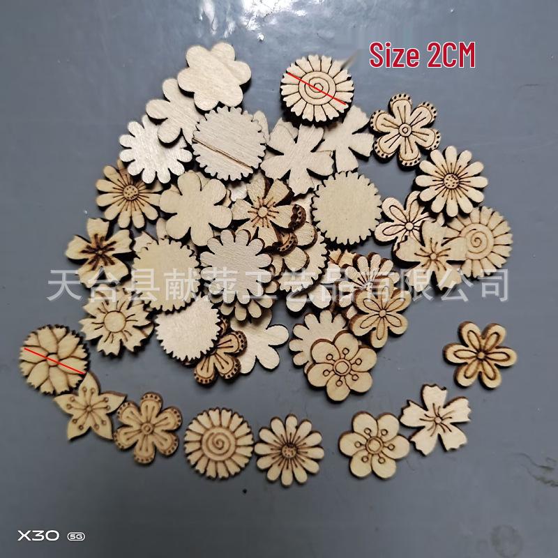 

Children s DIY Color Painting Graffiti Wooden Flowers and Leaves Craft Kit