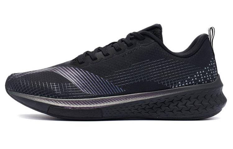 Li Ning Red Hare 5 Pro Отражающая амортизация Нескользящая амортизация Нескользящие Низкие беговые кроссовки Мужские Черные ARMR015-4 45