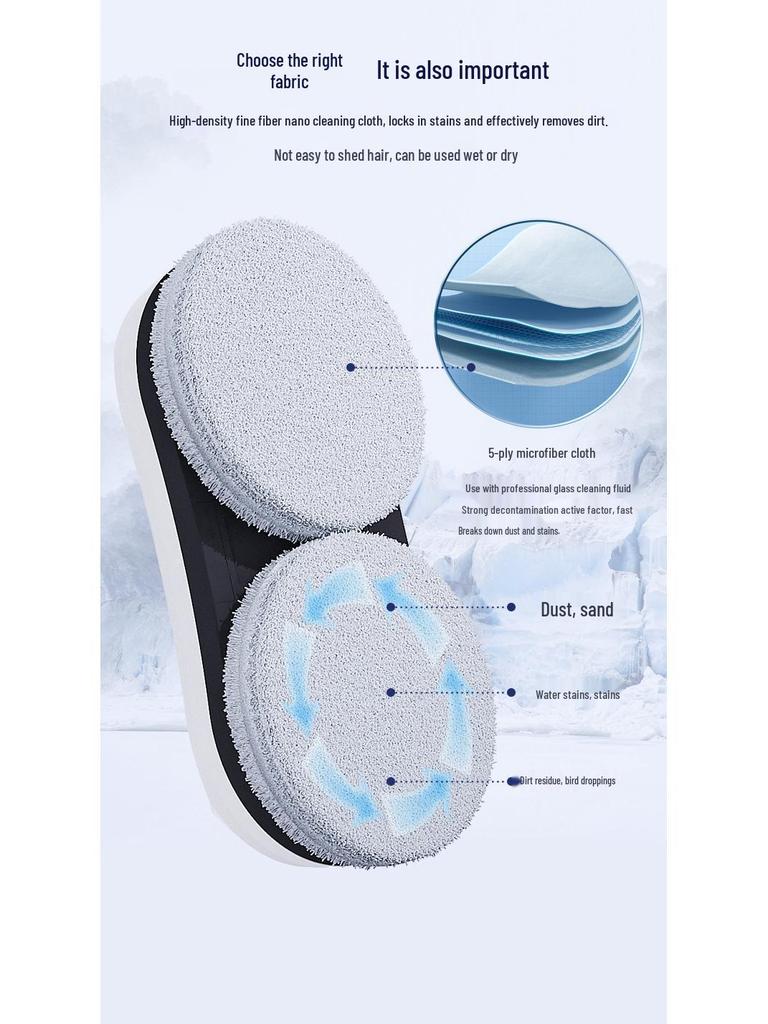 High-Altitude Automatic Window Cleaning Robot with Long-Lasting Suction and Anti-Fall Features