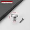Black Mushroom Style Round Stainless Steel Cabinet Handle