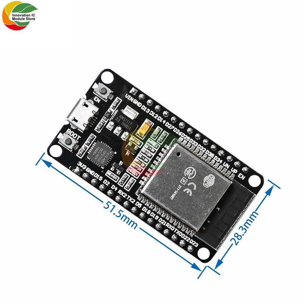 ESP32 Development Board CH340C WiFi+Bluetooth Ultra-Low Power Dual Core ESP32-DevKitC-32 ESP-32 Expansion Board