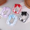 Sleeve Bow Photocard Holder Diy Fabric Pendant Photo Card Holder Bag School Pendant