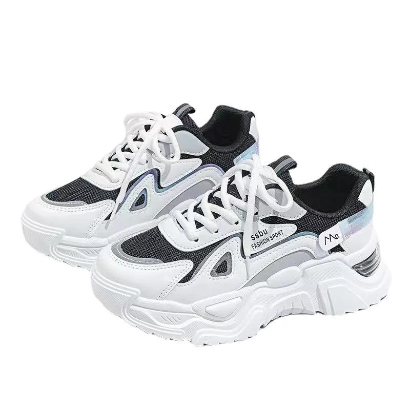 Fashion 2025 Sneakers Women Platform Flat Shoes Woman Shoes Green Casual Trainers Ladies Chunky Sneakers Women Shoes