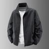 Veste Coupe-Vent Légère à Col Montant pour Homme, Imperméable Décontractée à Fermeture Éclair