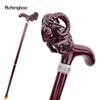 Brown Goat Wooden Fashion Stick Decorative Vampire Cospaly Party Wood Walking Cane Halloween Mace Wand Crosier 95cm
