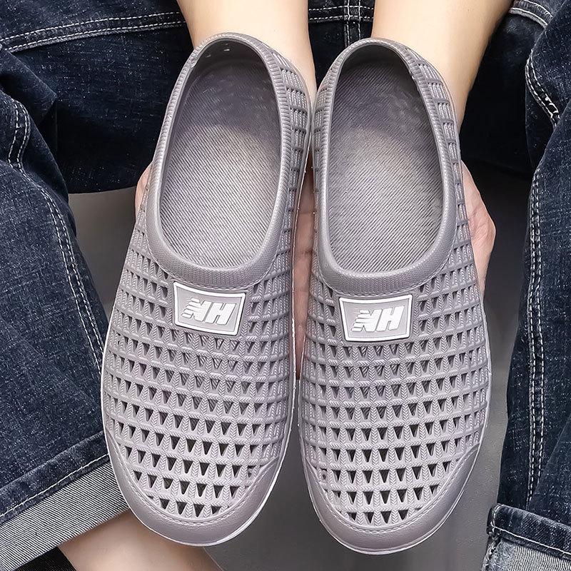 Breathable Summer Beach Sandals: Parent-Child River Tracing, Men's Casual Trendy Hollow Shoes.